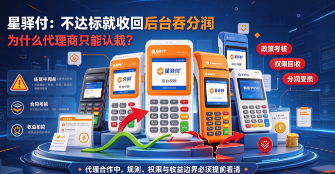 星驿付：不达标就收回后台吞分润，为什么代